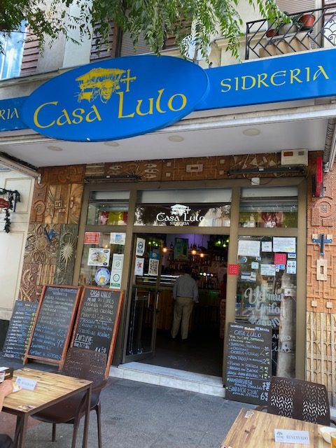 Sidrería Casa Lulo en Madrid